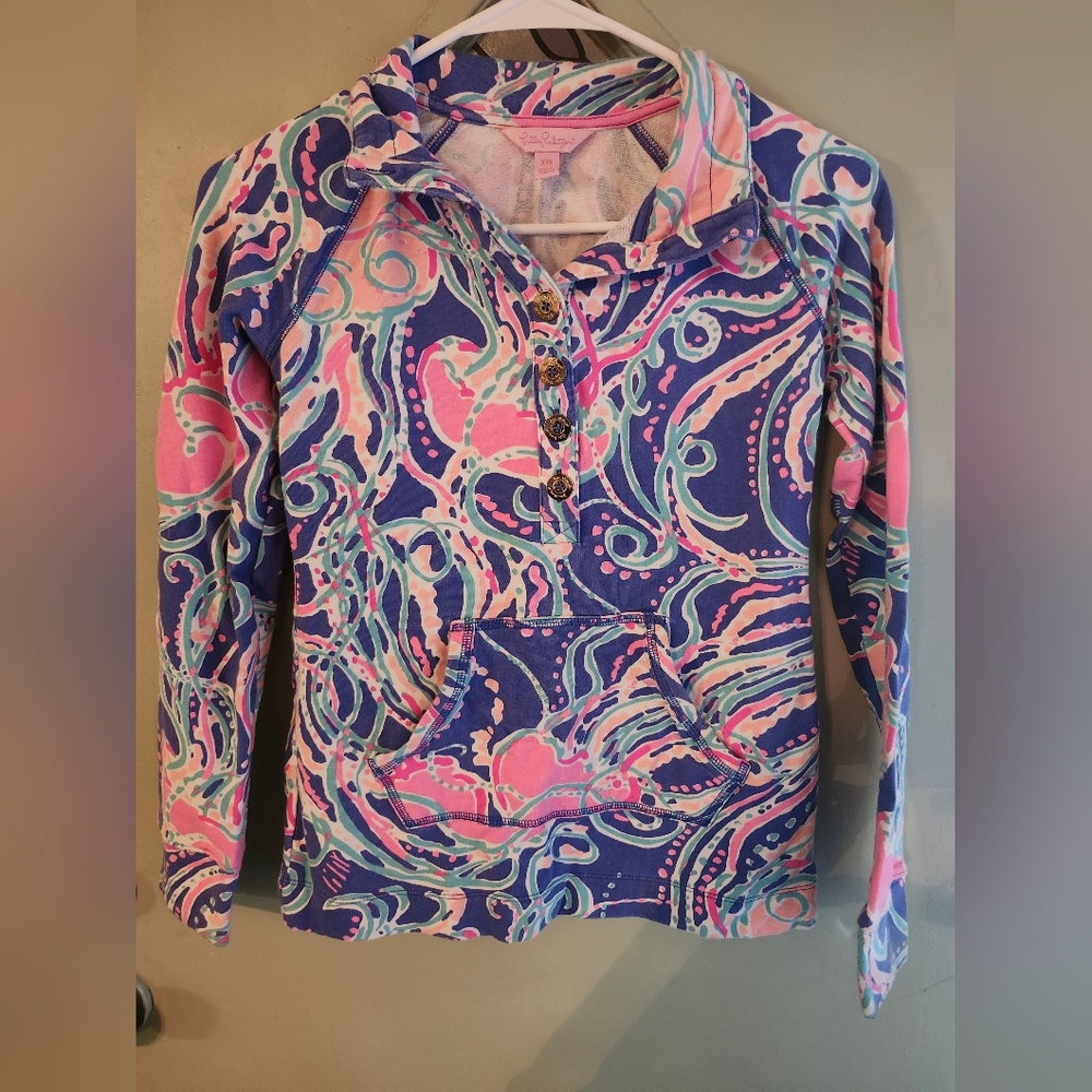 Lilly Pulitzer Captain Popover in the "Jellies Be Jammin" print Womens Size XXS